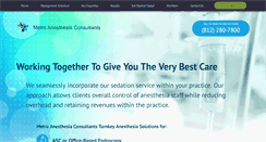 Desktop Screenshot of metroanesthesiaconsultantsllc.com